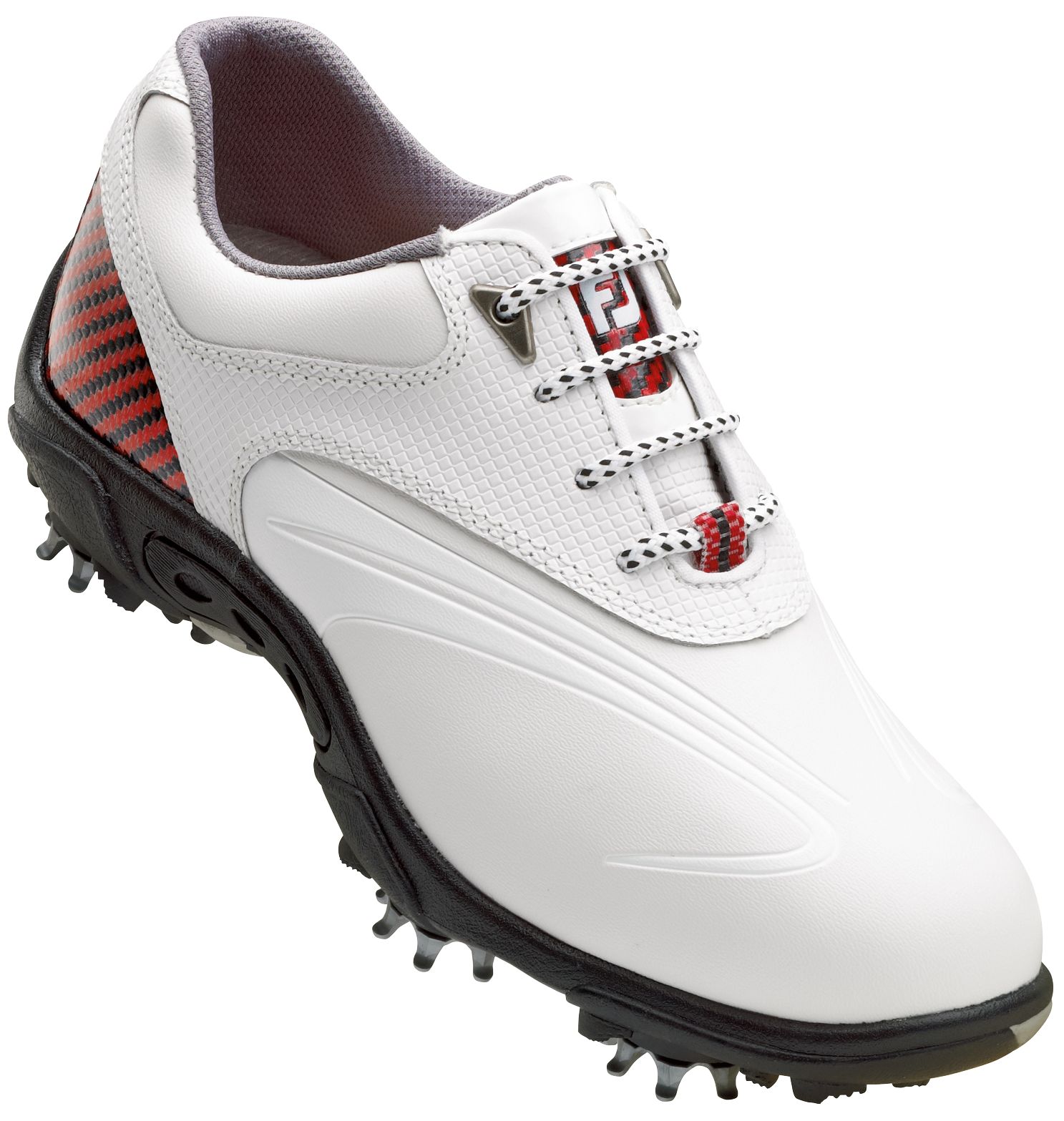 FootJoy Junior Contour Sport Golf Shoe - White/Red