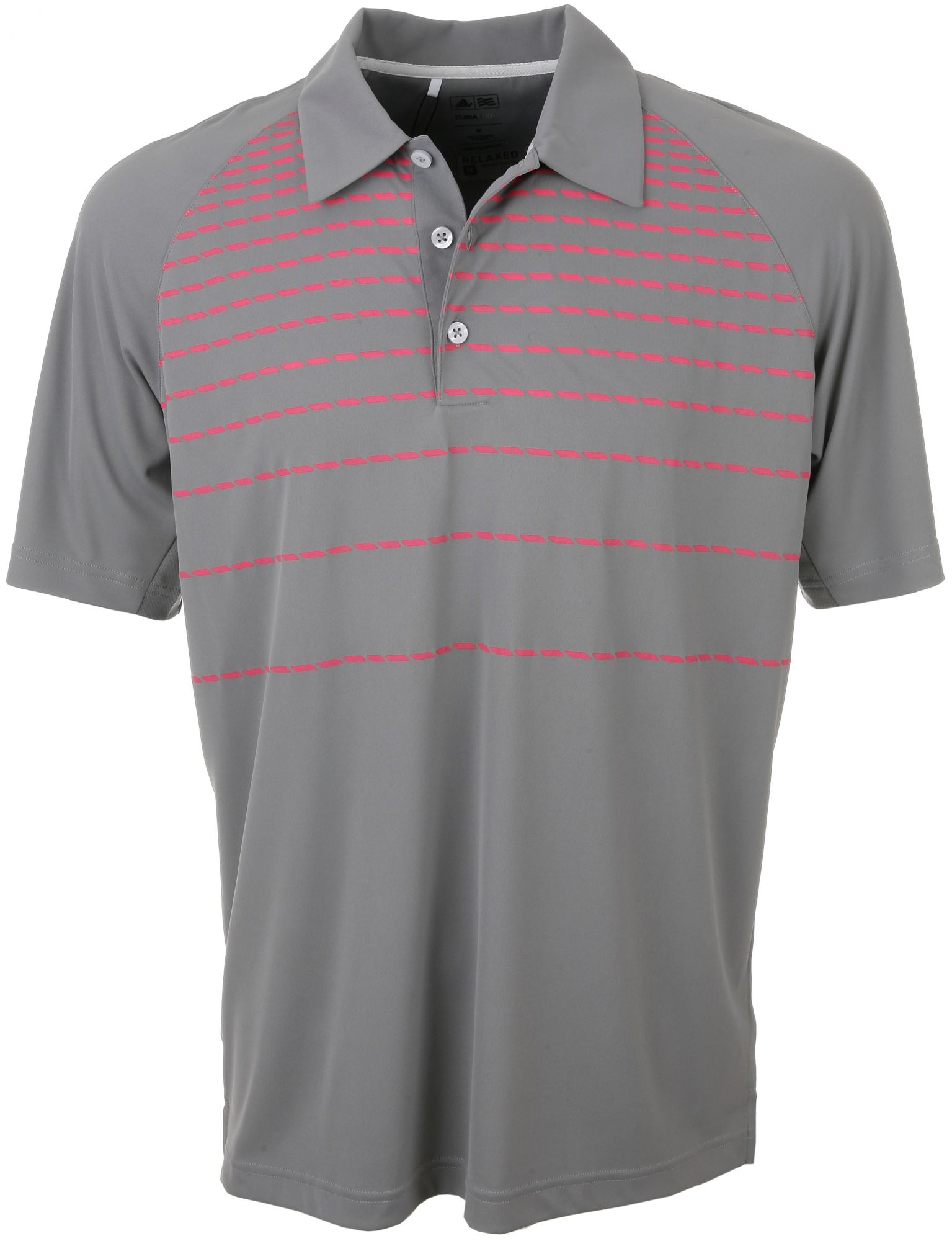 adidas Men's ClimaCool Placed Print Short Sleeve Polo