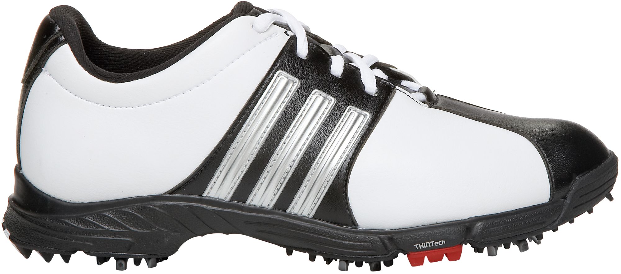 adidas Junior's Tour 360 4.0 Golf Shoe - White/Black/Silver