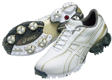 Asics Women's GEL-Ace Golf Shoes - White/Champagne/Gold