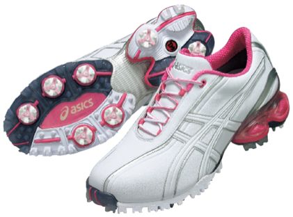 Asics Women's GEL-Ace Golf Shoes - White/Hot Pink