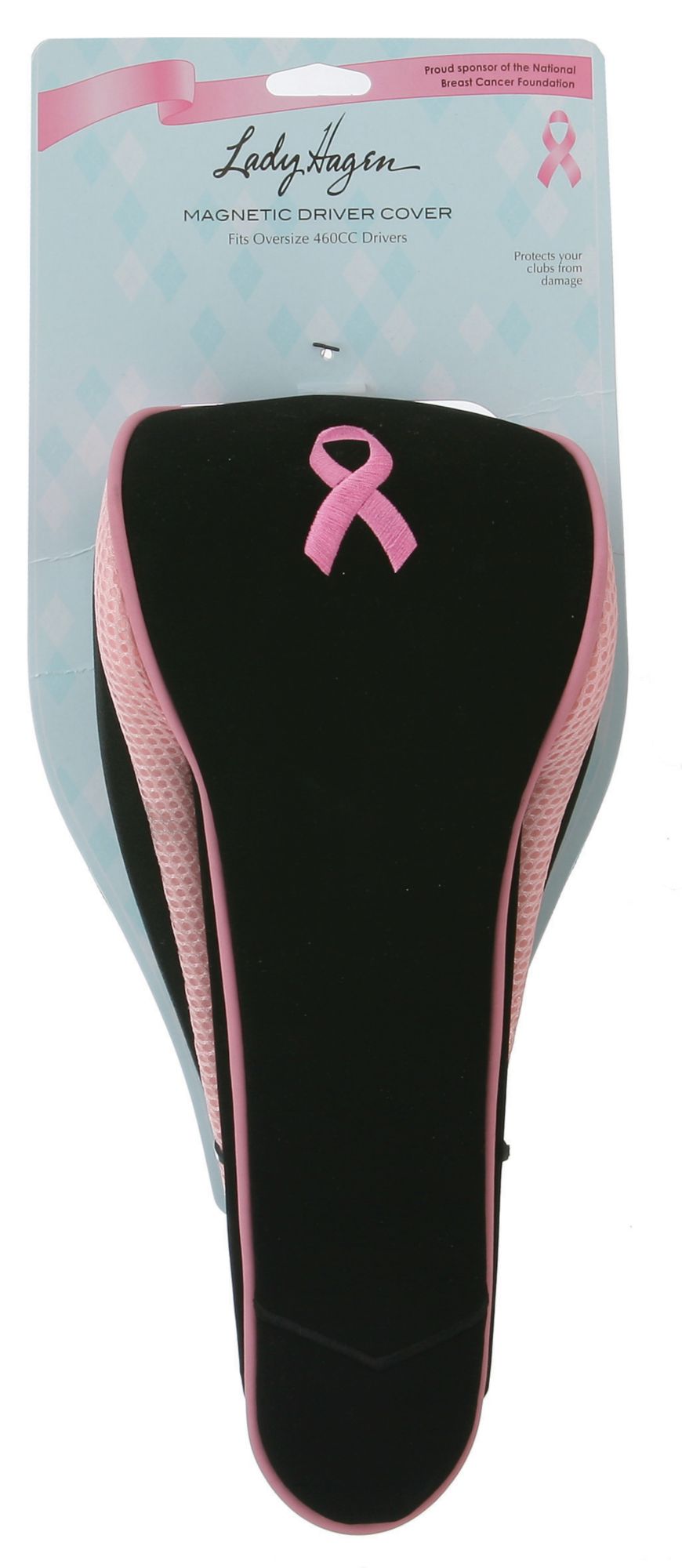 Lady Hagen Womens Pink Ribbon Magnetic Driver Cover
