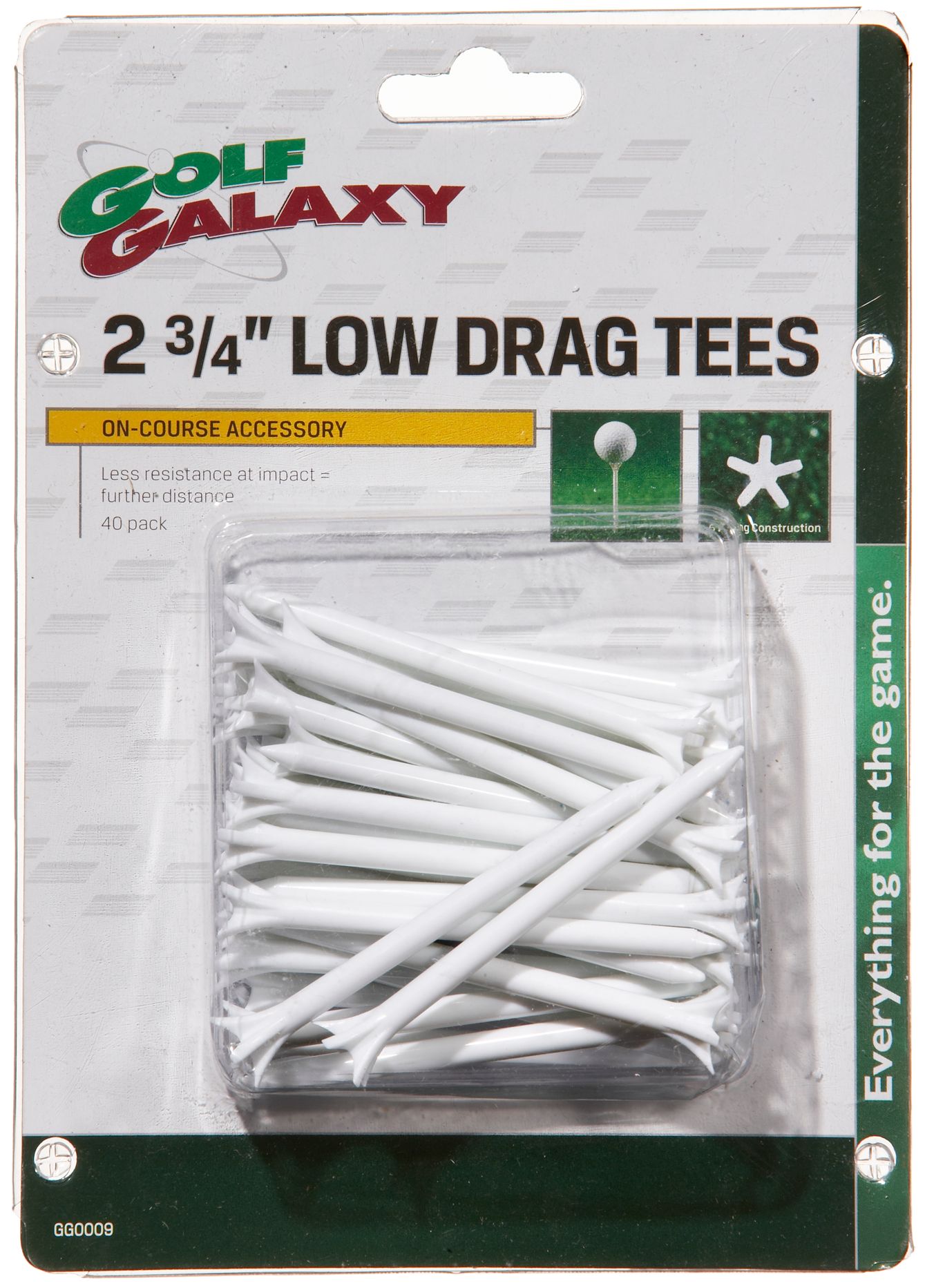 "Golf Galaxy Low Drag 2 3/4"" Golf Tees - 50 count"