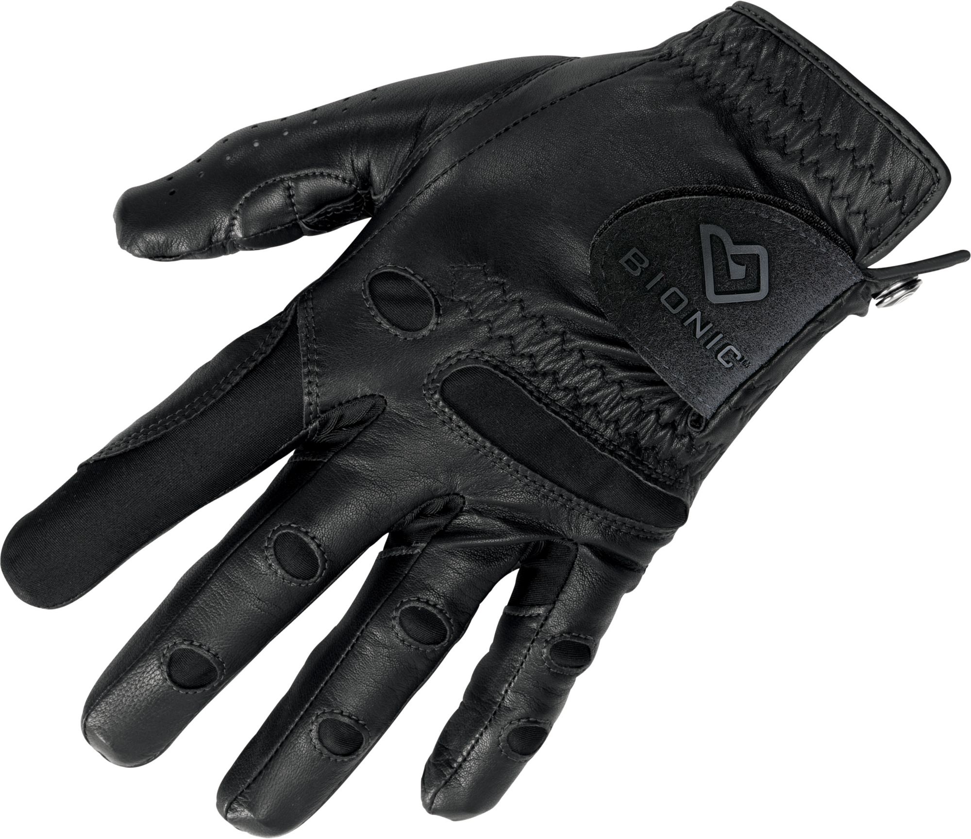 Bionic Men's Golf Glove- Left Hand (Black)