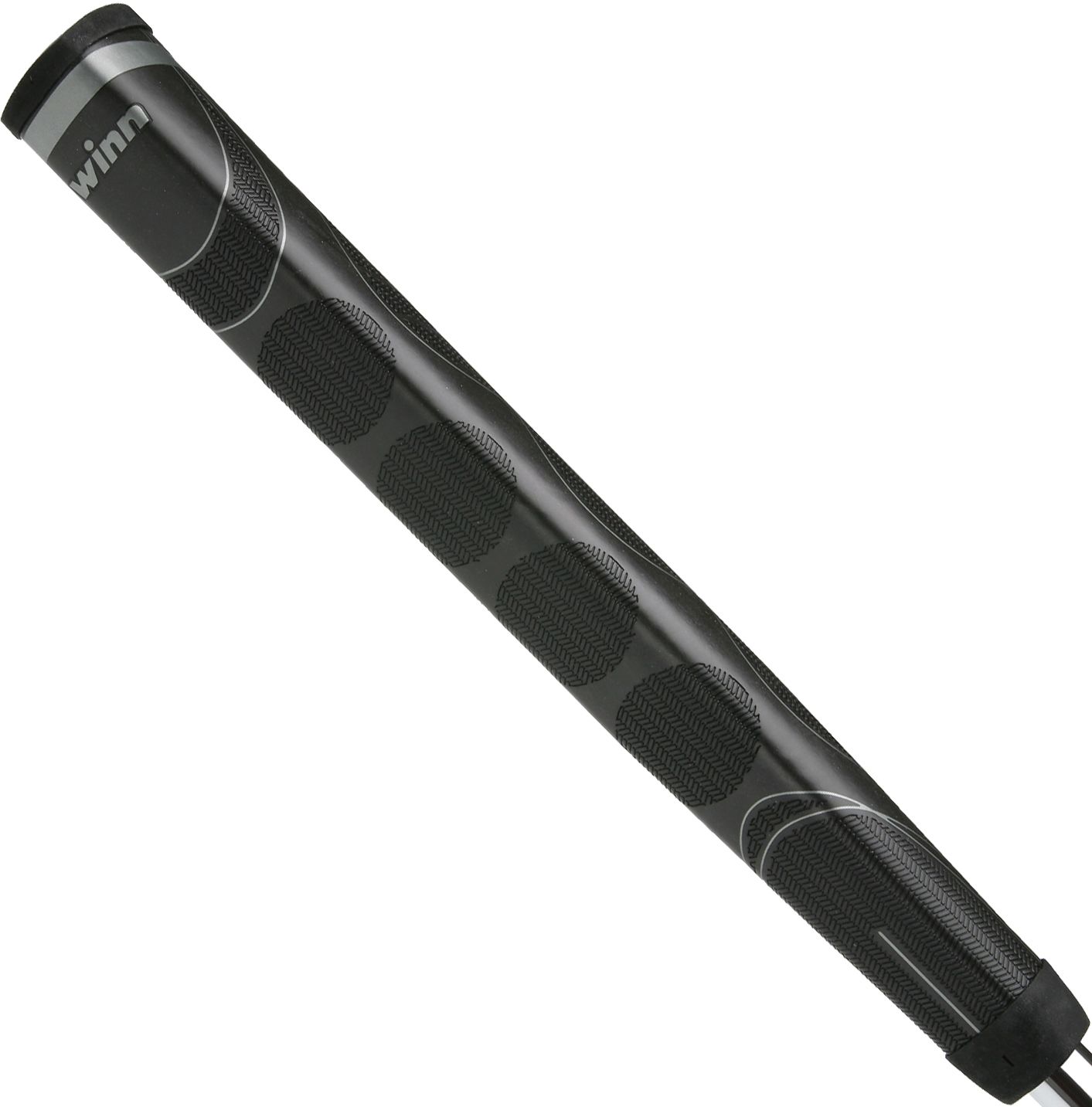 Winn Jumbo Pistol Putter Grip - Black/Silver
