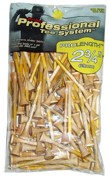 Pride Professional PTS Natural 2 3/4" Tees - 100 Pack