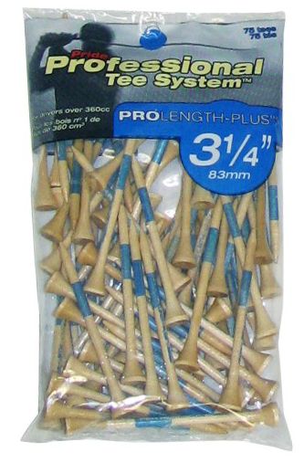 Pride Professional PTS Natural 3 1/4" Tees - 75 count