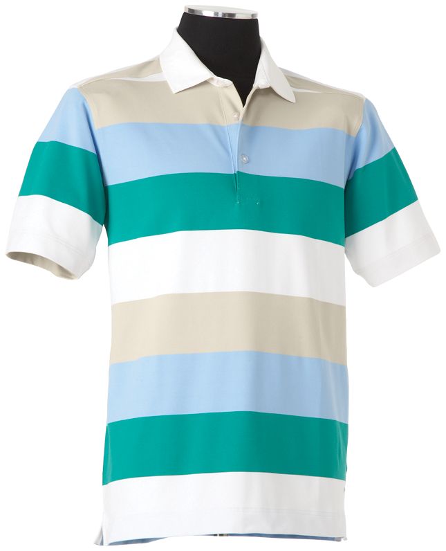 Callaway Men's Rugby Stripe Short Sleeve Polo