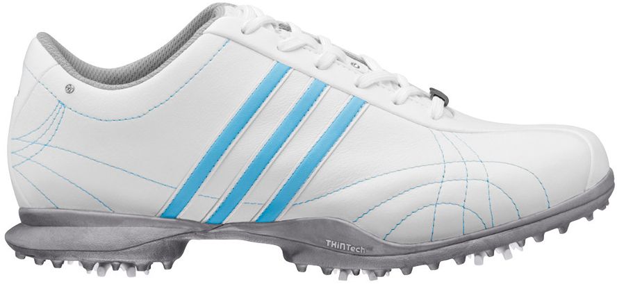 adidas Womens Signature Natalie Golf Shoes - White/Blue