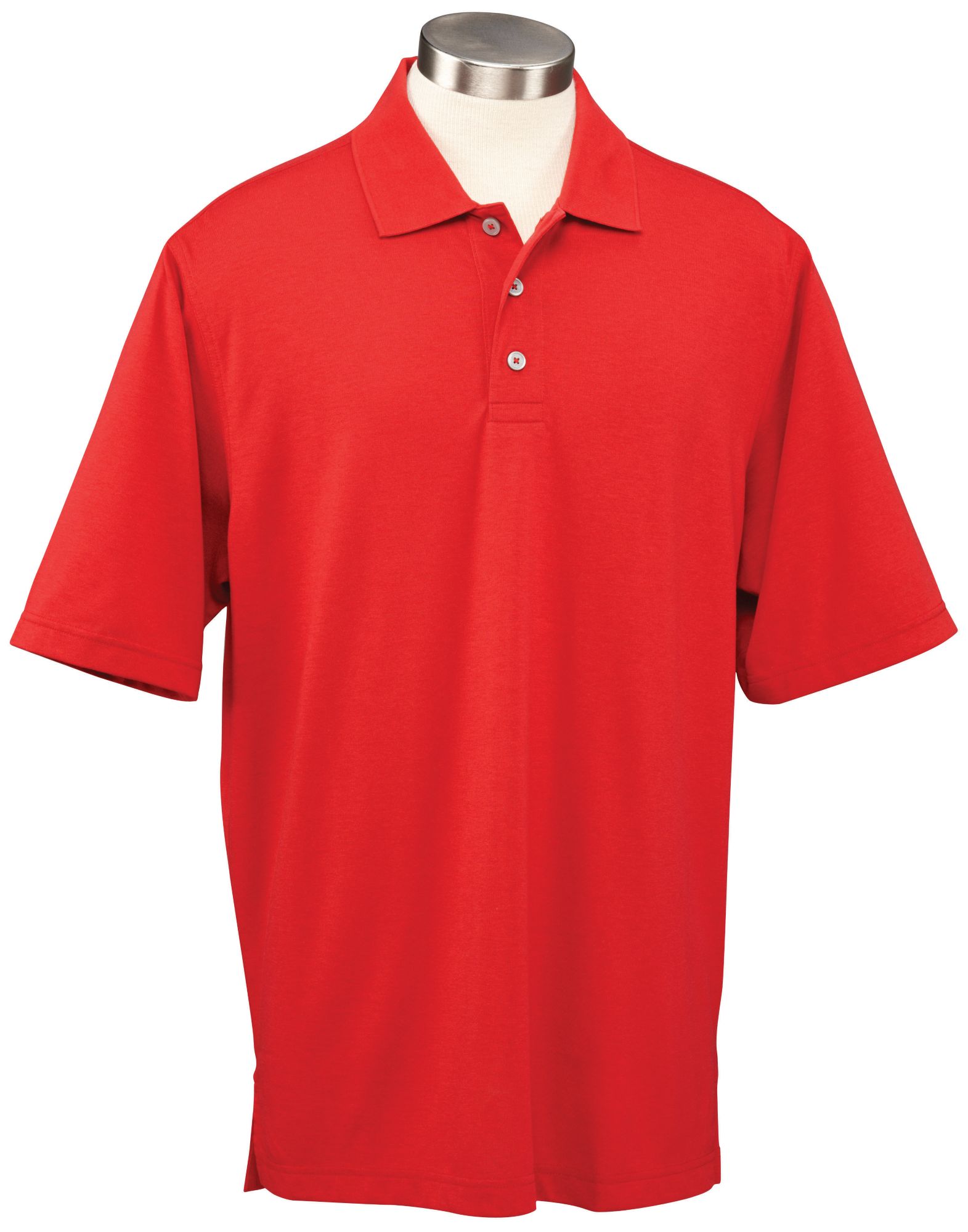 Ashworth Men's Pima Solid Short Sleeve Polo