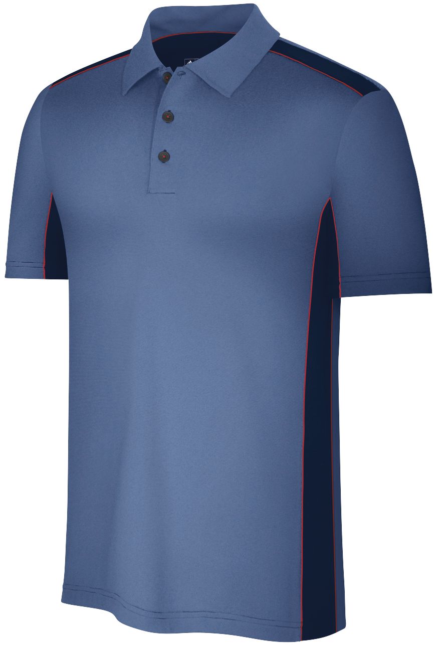 adidas Men's Climacool Nautical Button Short Sleeve Polo