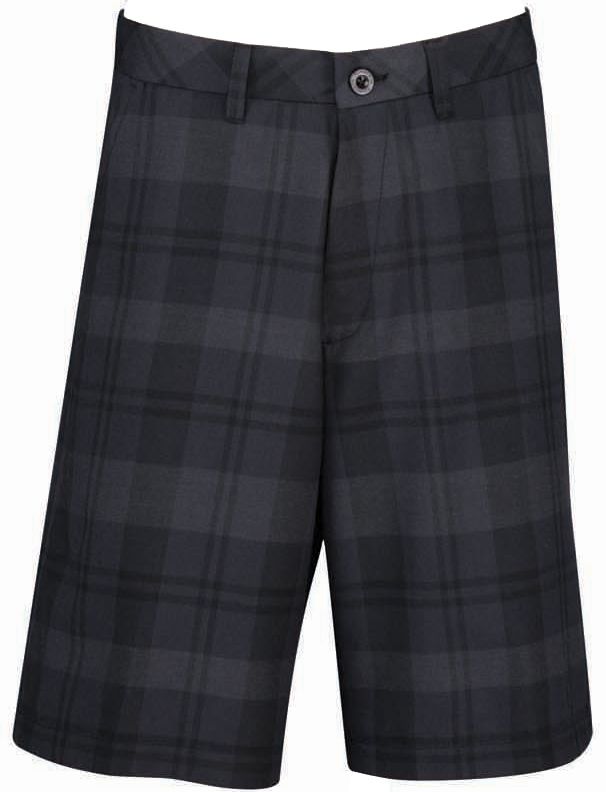 Ashworth Men's Flat Front Tonal Plaid Short