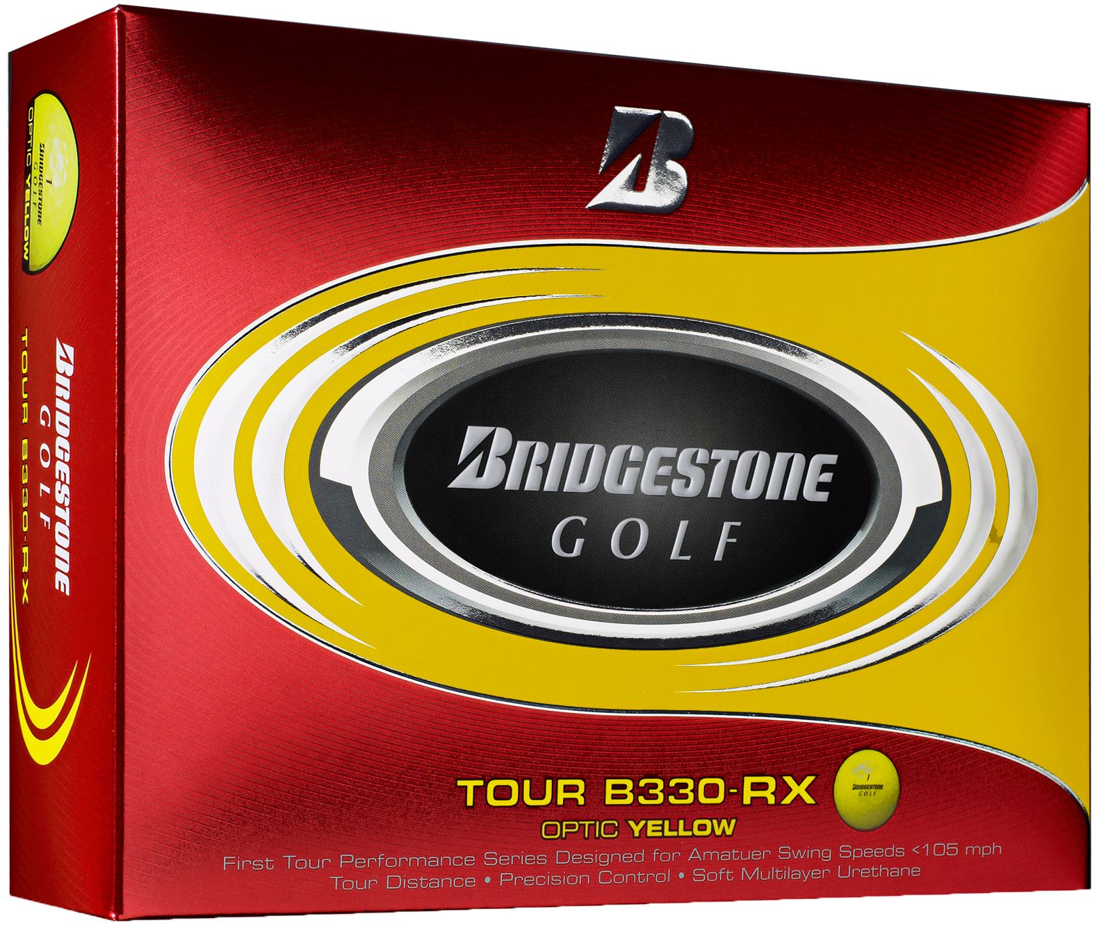 Bridgestone Tour B330-RX Golf Balls - 12 pack (Yellow)