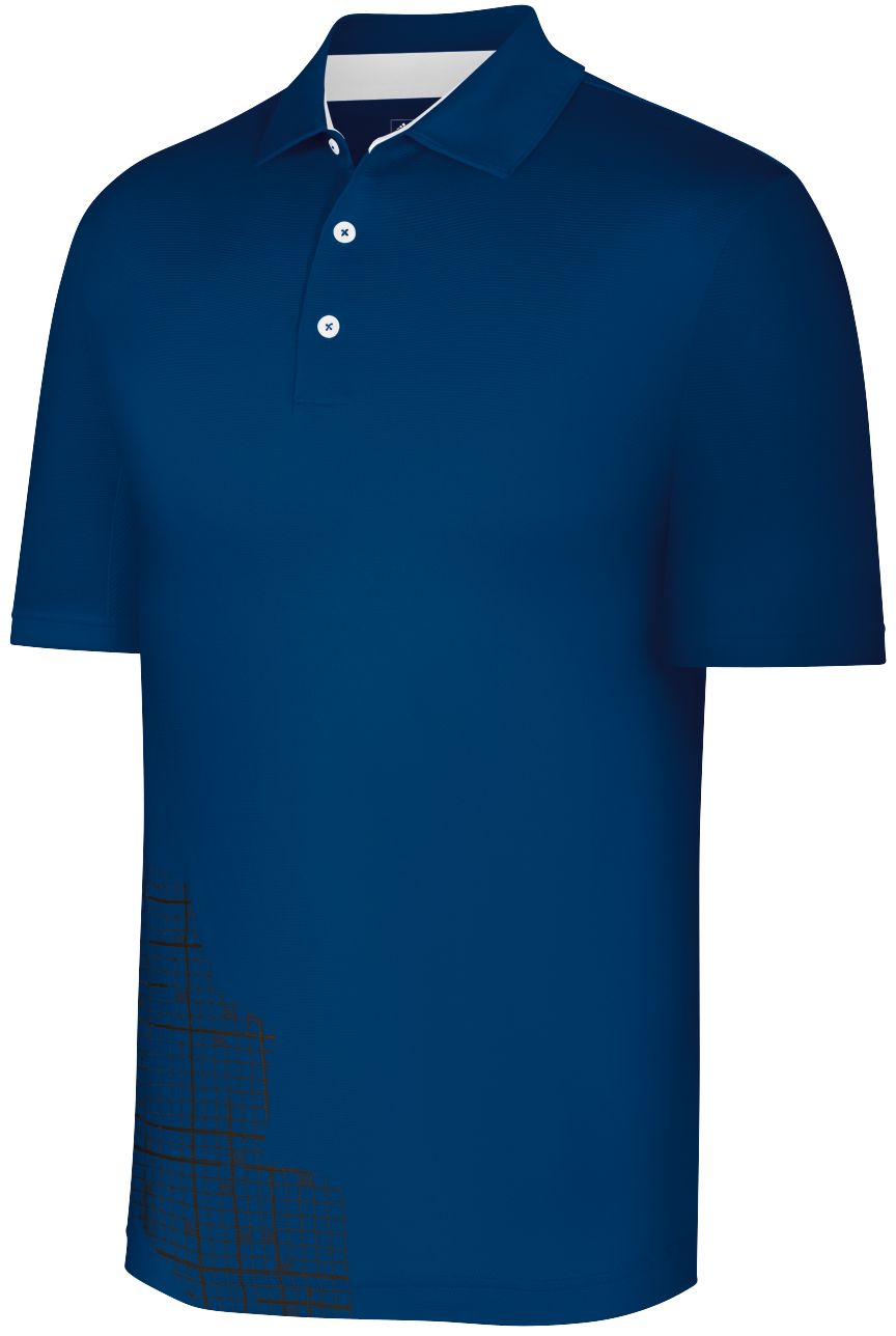 adidas Men's ClimaCool Placed Print Textured Polo