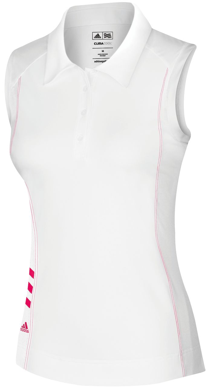 adidas Women's Climacool 3-Stripe Sleeveless Polo