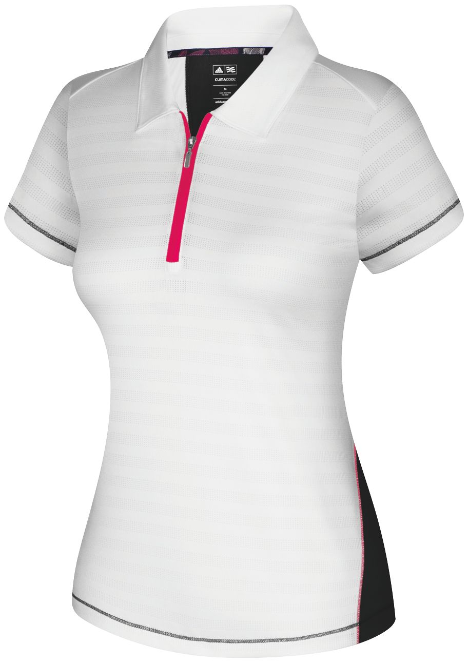 adidas Women's Climacool Colorblock Short Sleeve Polo