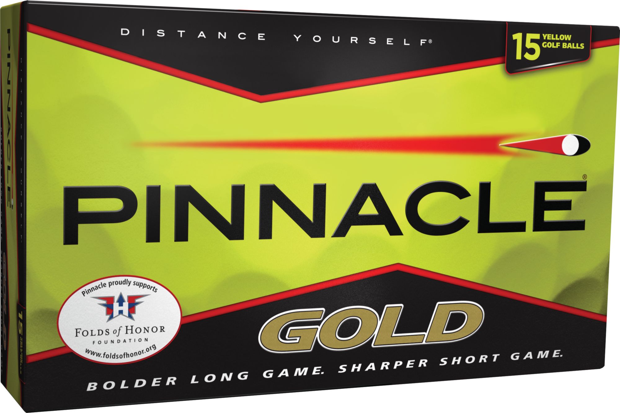 Pinnacle Gold Golf Balls - 15 pack (Yellow)