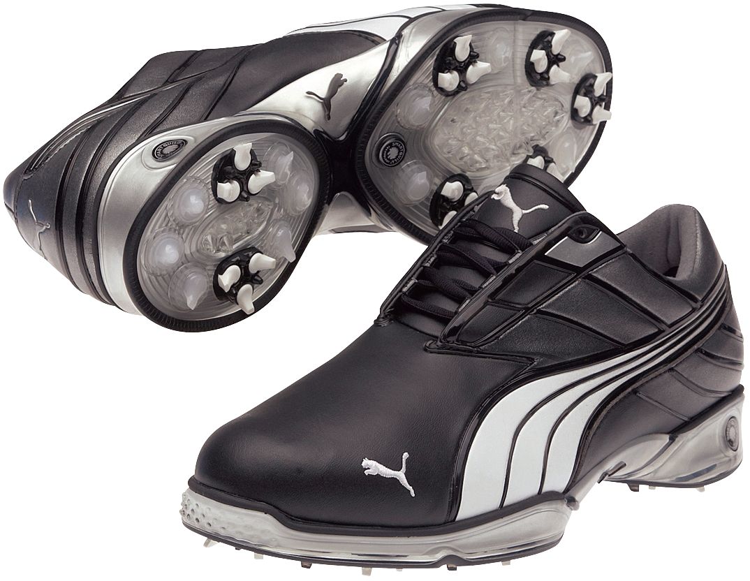 PUMA Men's Cell Fusion 2 Golf Shoes - Black/White