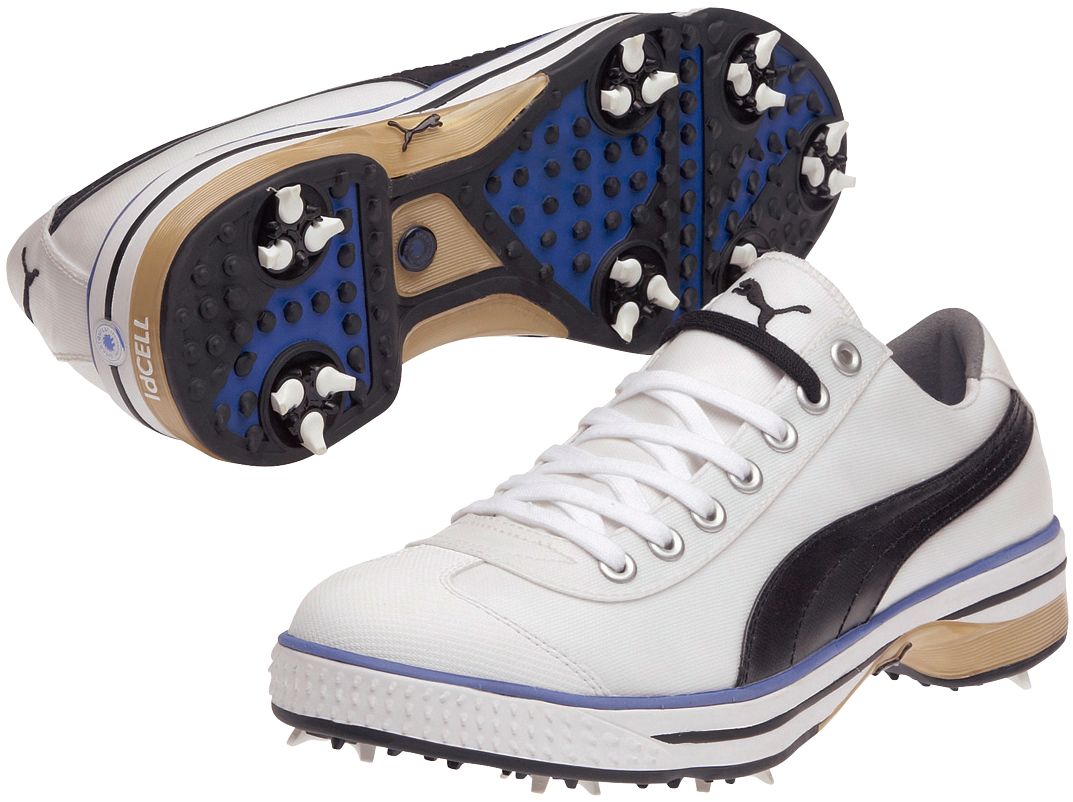PUMA Men's Club 917 Golf Shoes - White/Black/Blue