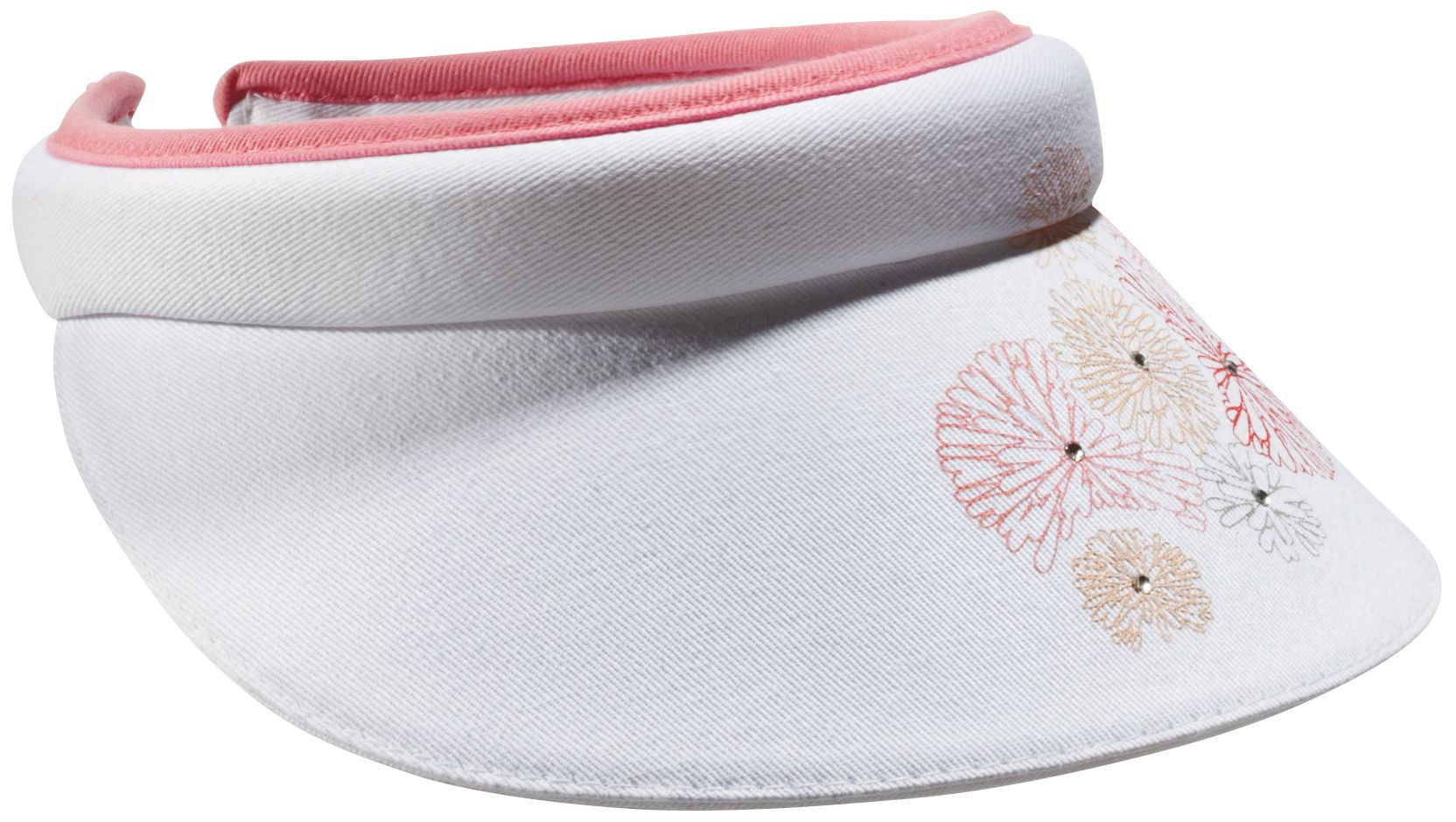 Lady Hagen Women's Pink Ribbon Bling Clip Visor