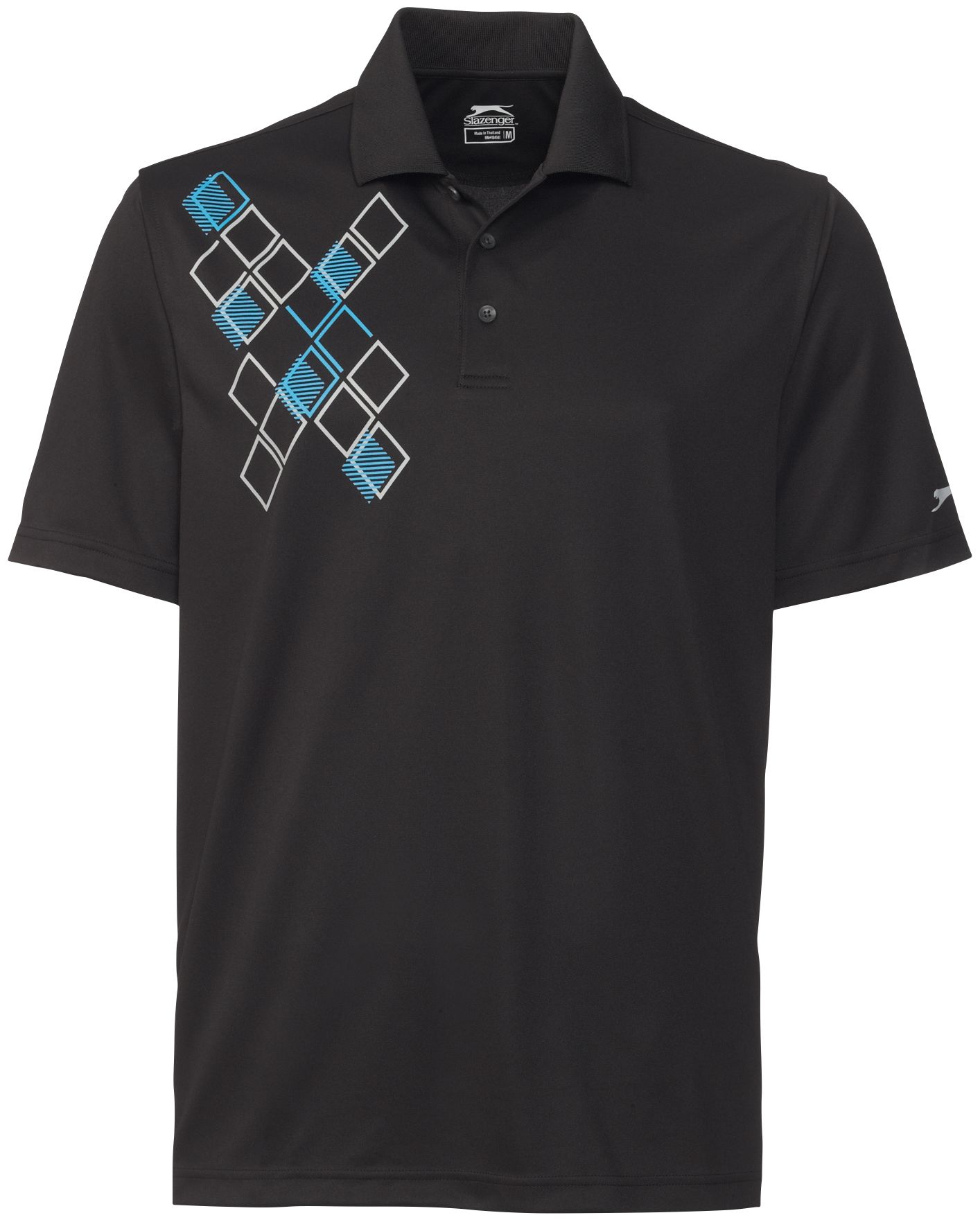 Slazenger Men's Dawlish Placed Print Short Sleeve Polo