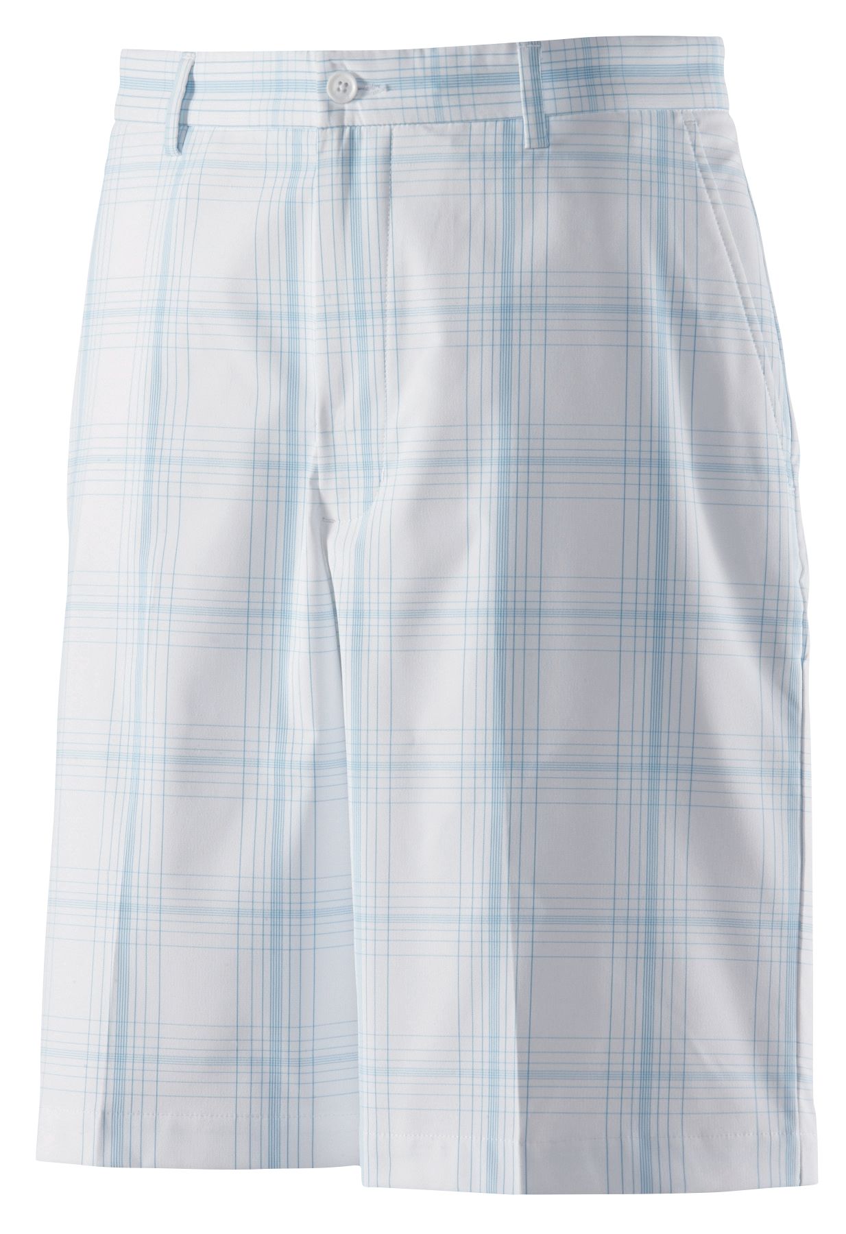 Slazenger Men's Cavan Flat Front Plaid Short