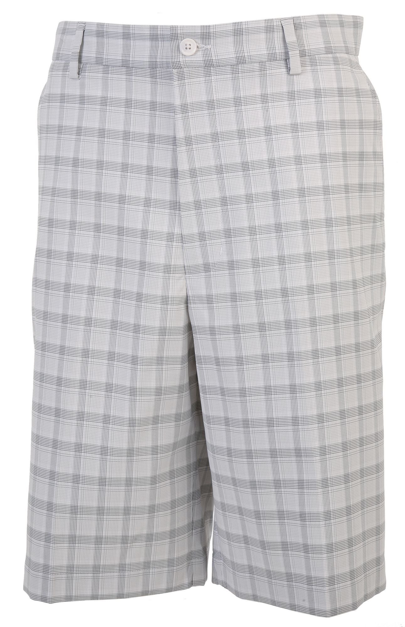 Slazenger Men's Galway Flat Front Plaid Short