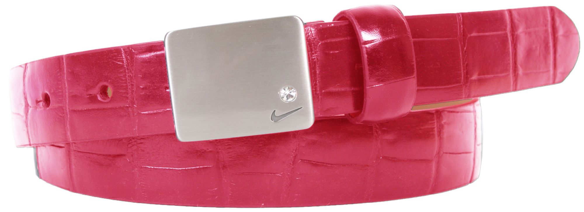 Nike Women's Skinny Croc Rhinestone Belt