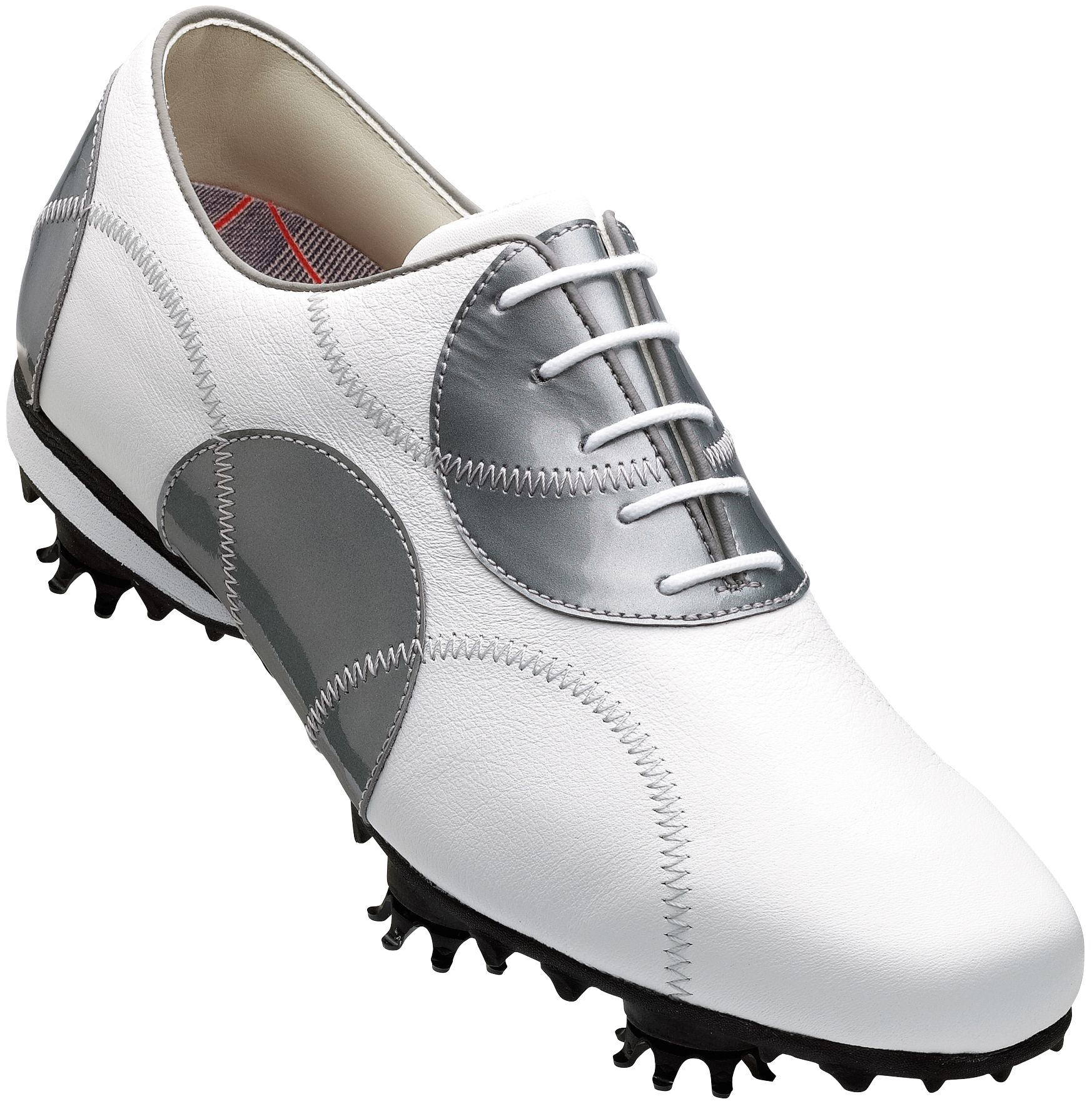 FootJoy Women's LoPro Golf Shoe - White/Silver Dots