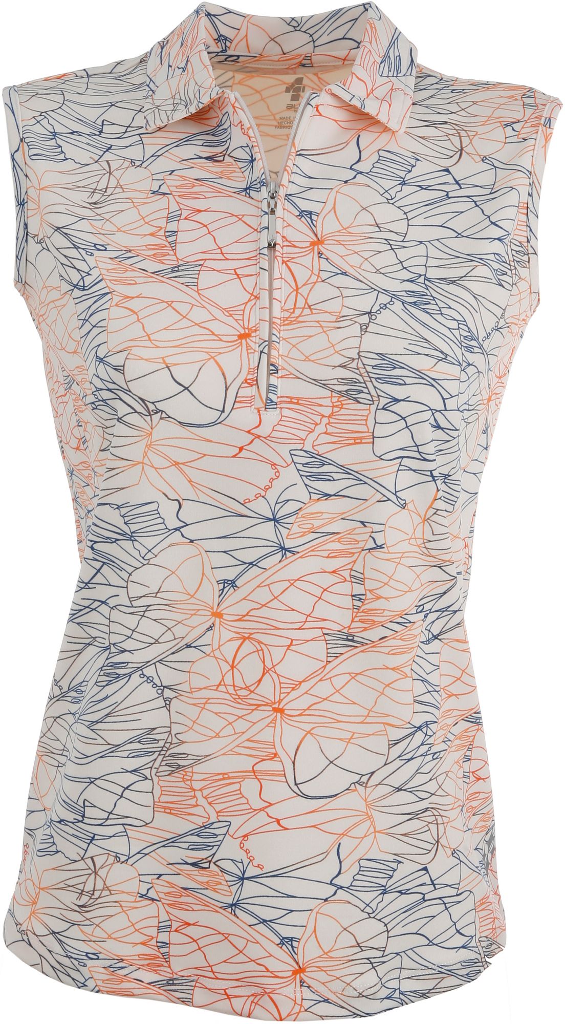 Jofit Club Women's Printed Jo Sleeveless Polo