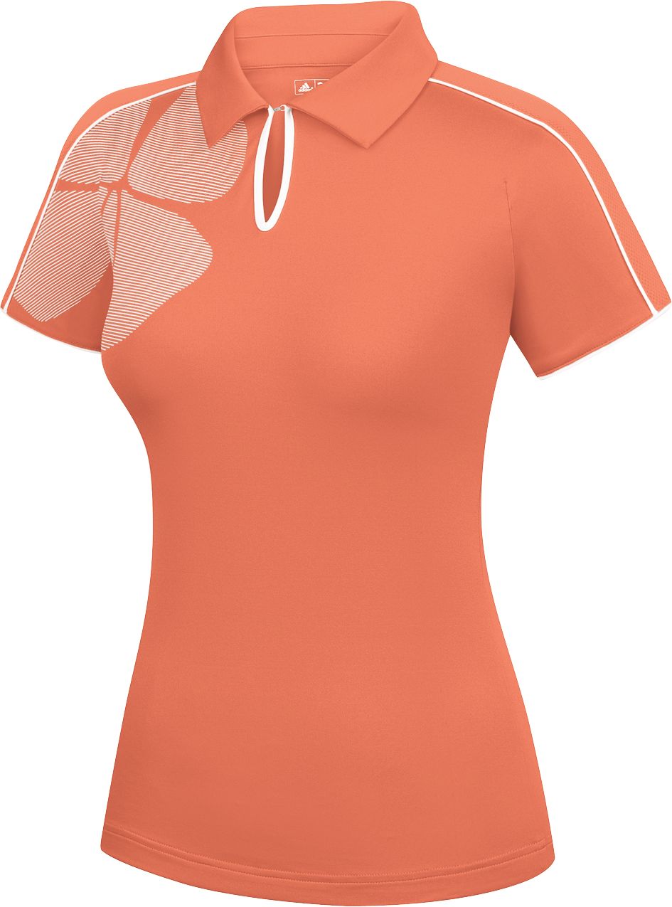 adidas Women's CLIMACOOL Ashbury Print Short Sleeve Polo