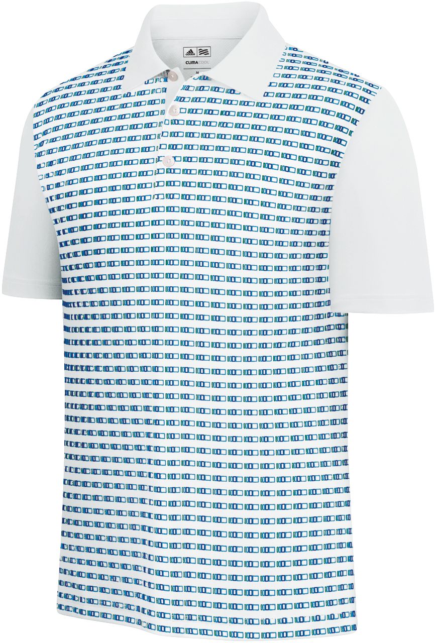 adidas Men's ClimaCool Atlantic Print Short Sleeve Polo