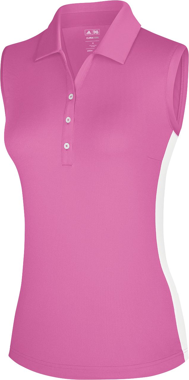 adidas Women's CLIMACOOL Color Block Sleeveless Polo<br />
