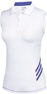 adidas Women's CLIMACOOL 3-Stripes Color Based Sleeveless Polo