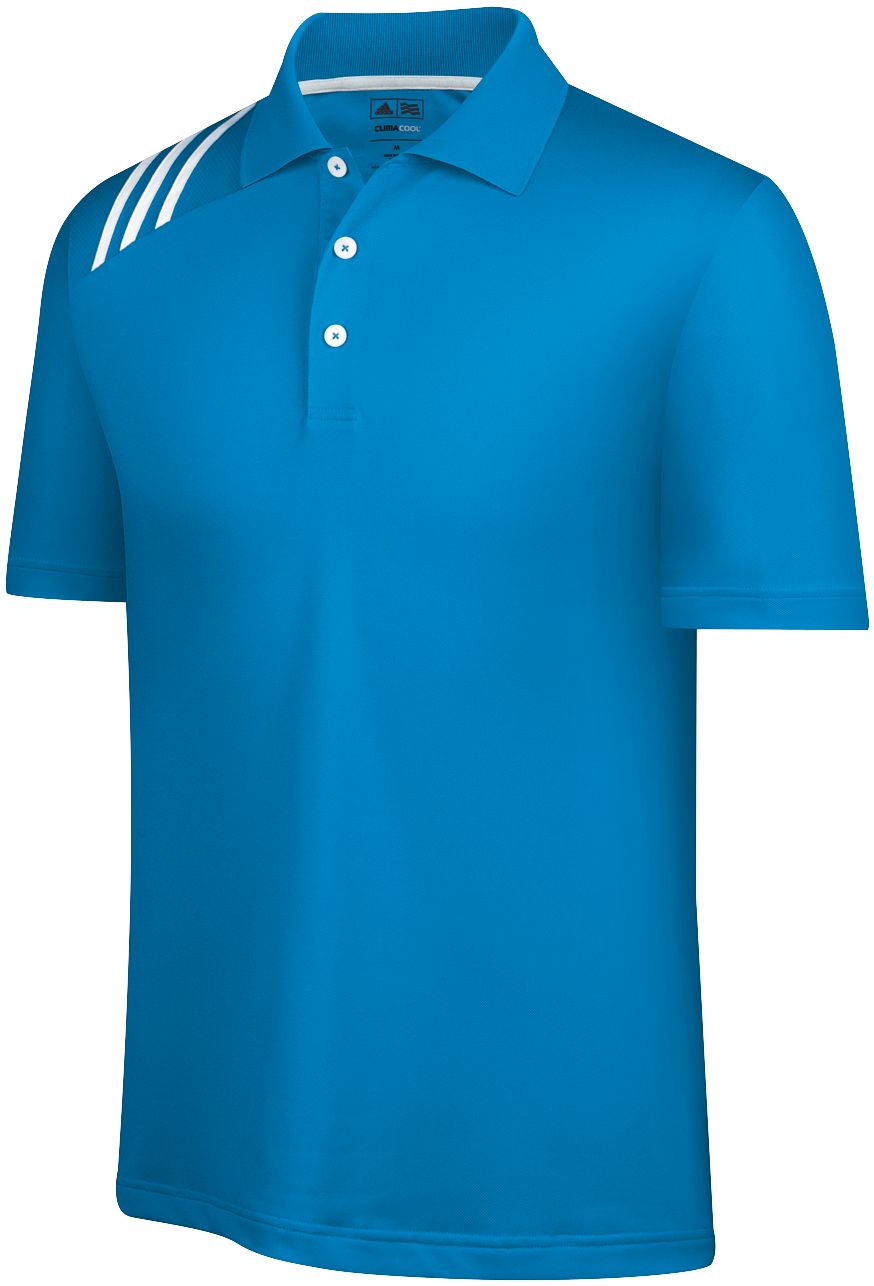 adidas Men's ClimaCool Pique 3-Stripes Short Sleeve Polo
