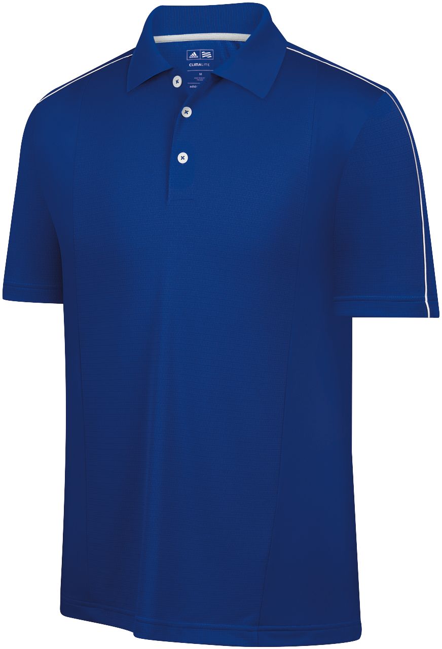 adidas Men's CLIMACOOL Debossed Two-Color Short Sleeve Polo