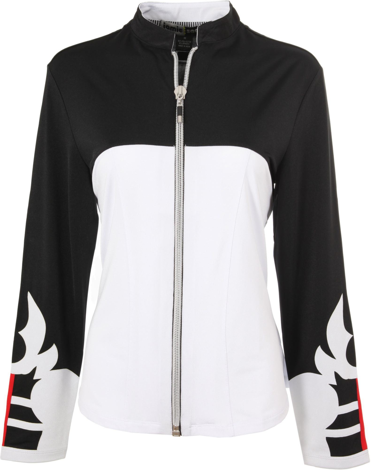 Jamie Sadock Women’s Fullzip Flames American Beauty Long Sleeve Shirt Golf