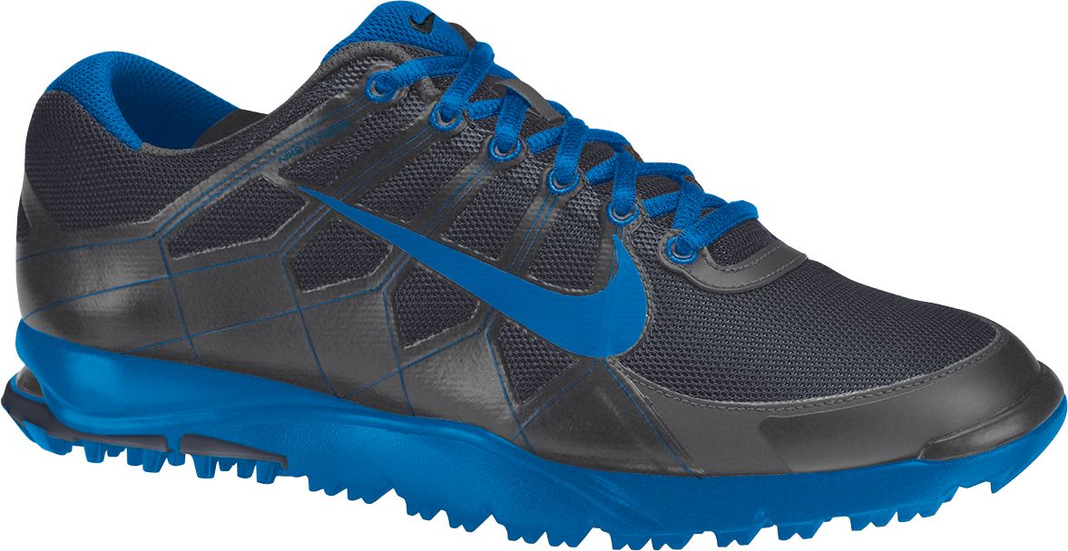 Nike Men’s Air Range Ii Waterproof Golf Shoe Dark Grey/photo Blue
