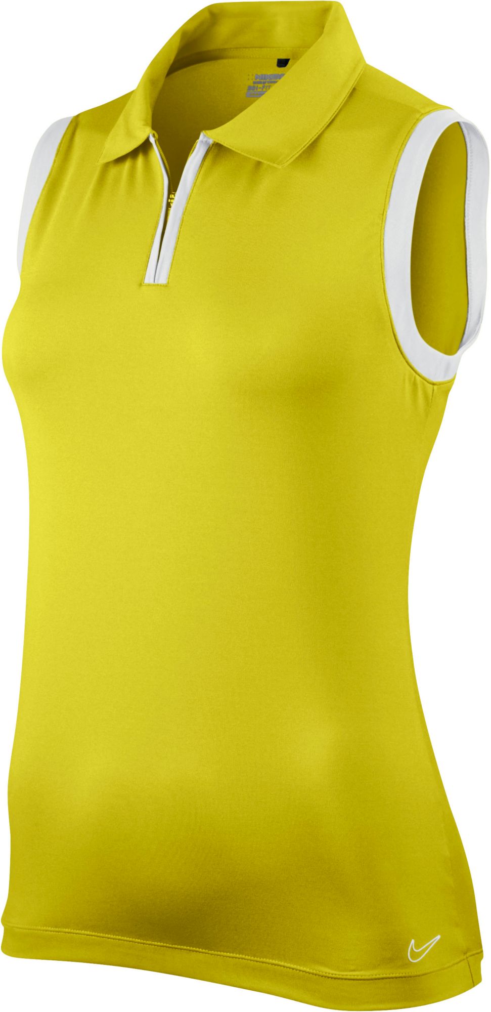 Nike Women's Zip-Neck Sleeveless Polo<br />
