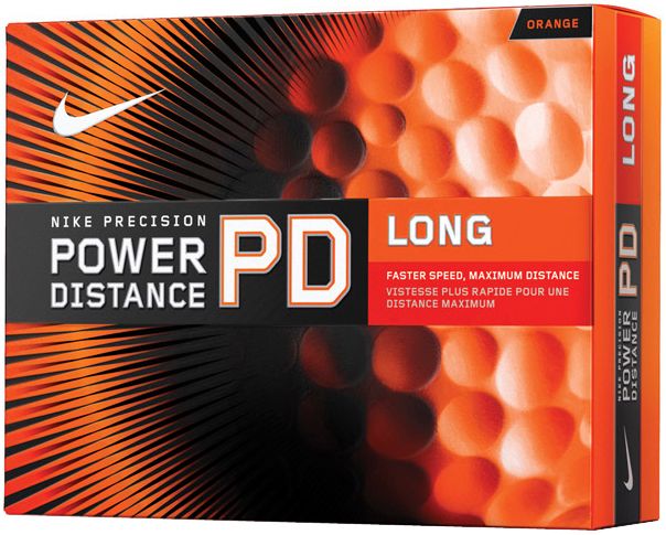 Nike Power Distance Orange Golf Balls - 12 pack (Personalized)