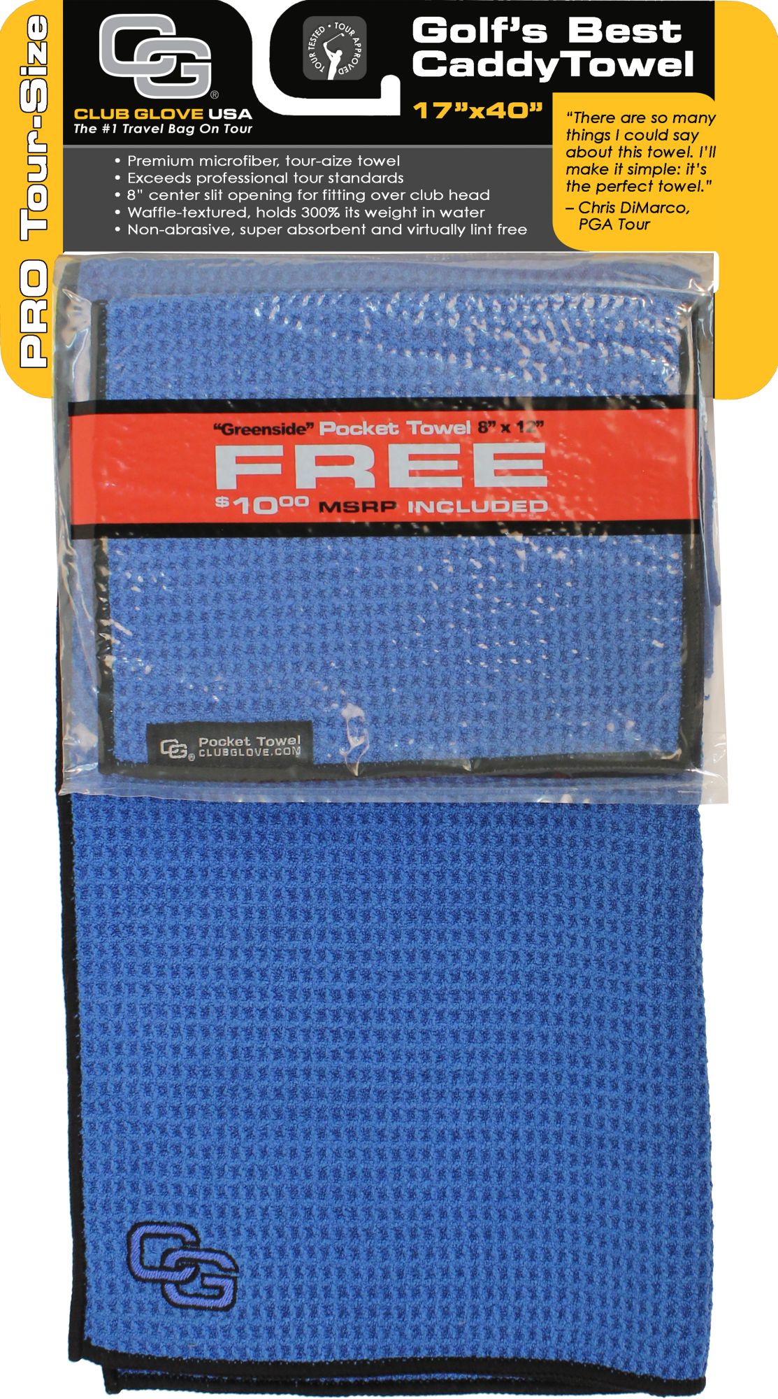 Club Glove USA Microfiber Caddy Towel - Royal