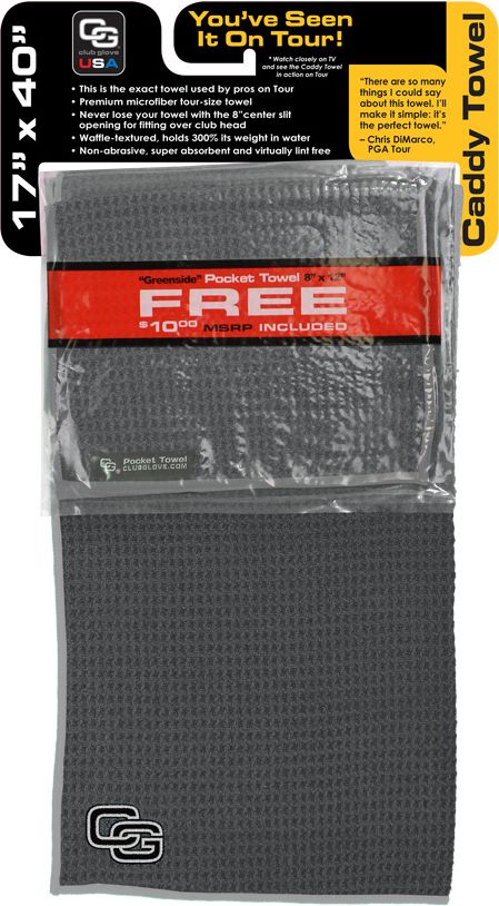 Club Glove USA Microfiber Caddy Towel - Slate