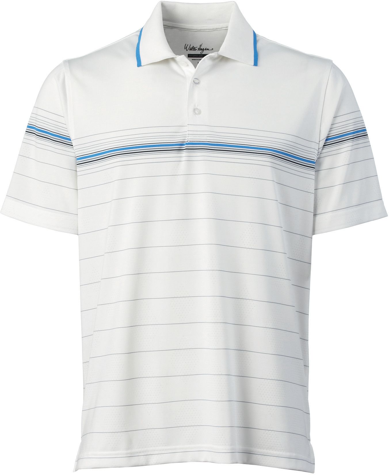 Walter Hagen Men's Barnhart English Chest Stripe Short Sleeve Polo