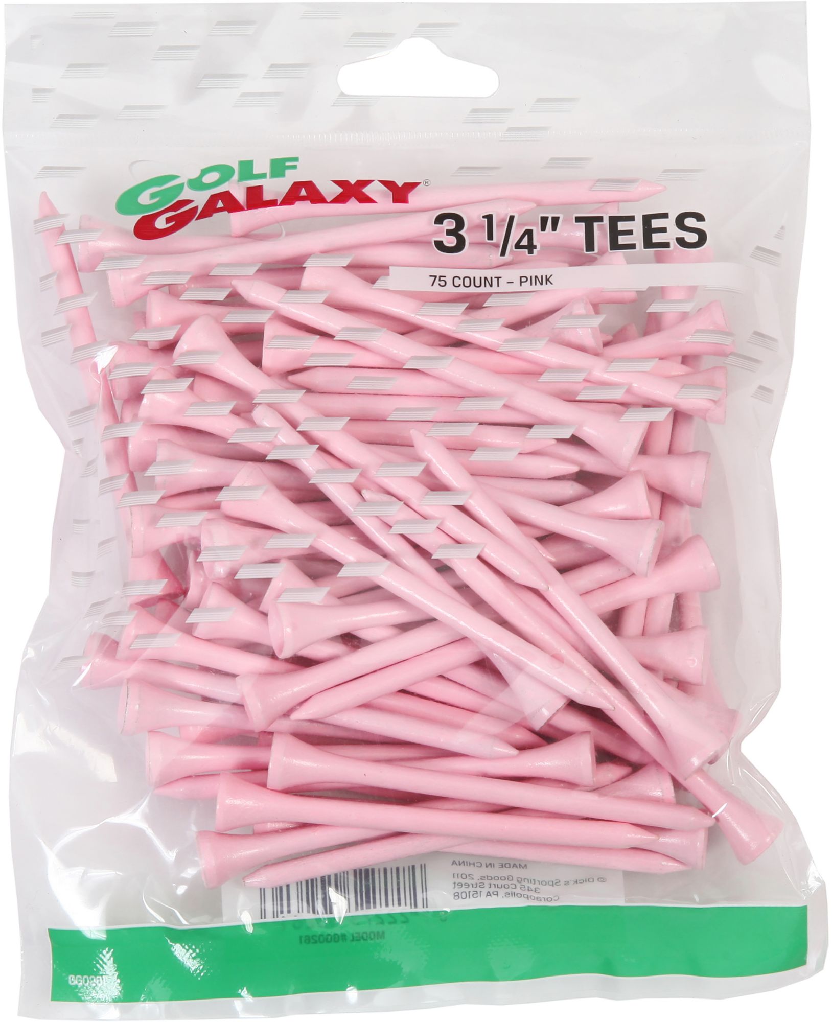 Golf Galaxy 3 1/4" Pink Golf Tees - 75 Pack