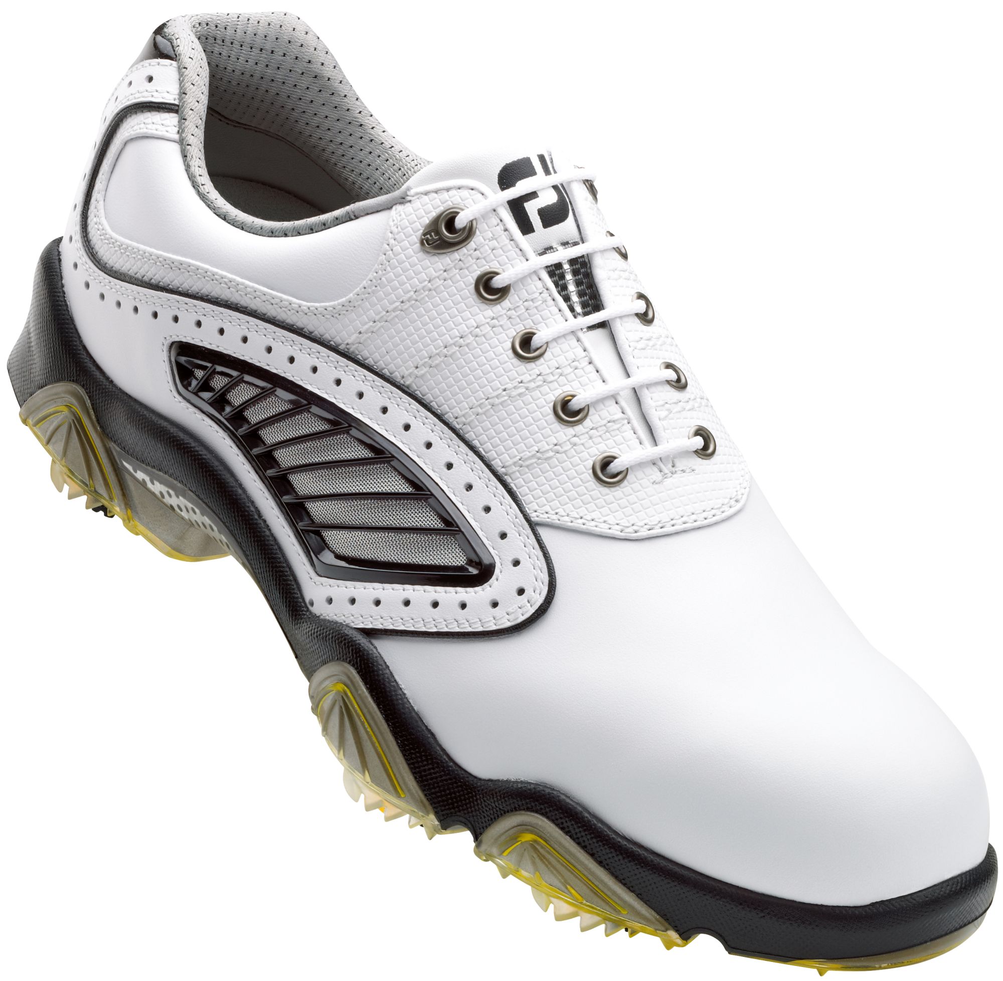 FootJoy Men's SYNR-G Golf Shoes - White/Black (Disc Style 53959)