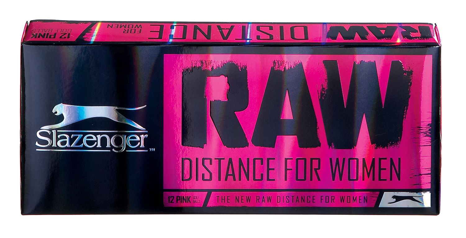 Slazenger Women's RAW Distance Golf Balls 2009 - 12 pack (Pink)<br />
