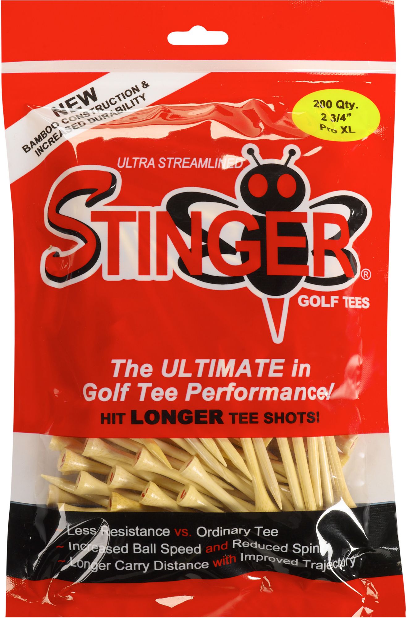 Stinger 2 &frac34;" Pro XL Golf Tees - 200 pack
