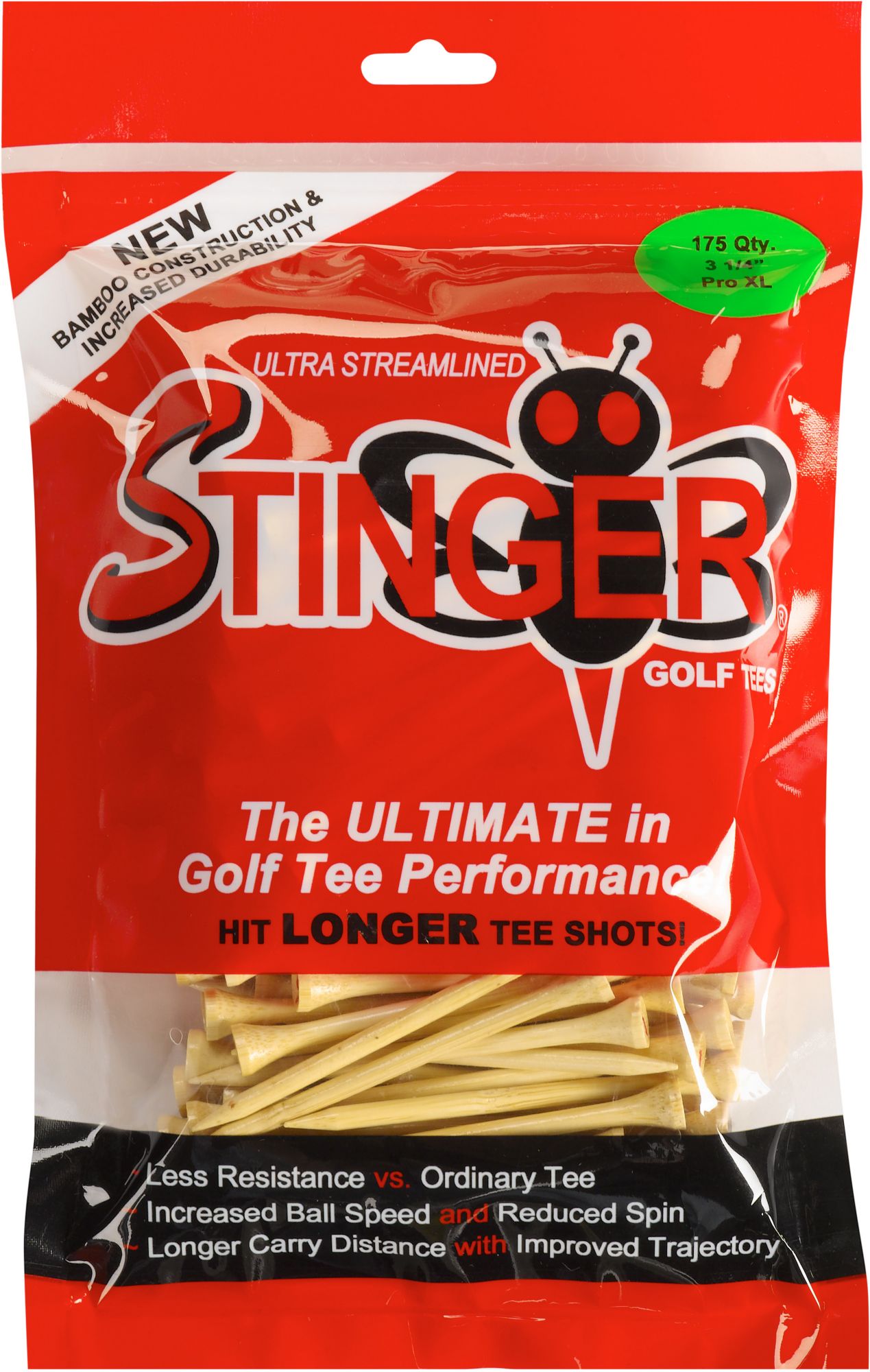 Stinger 3 &frac14;" Pro XL Golf Tees - 175 pack