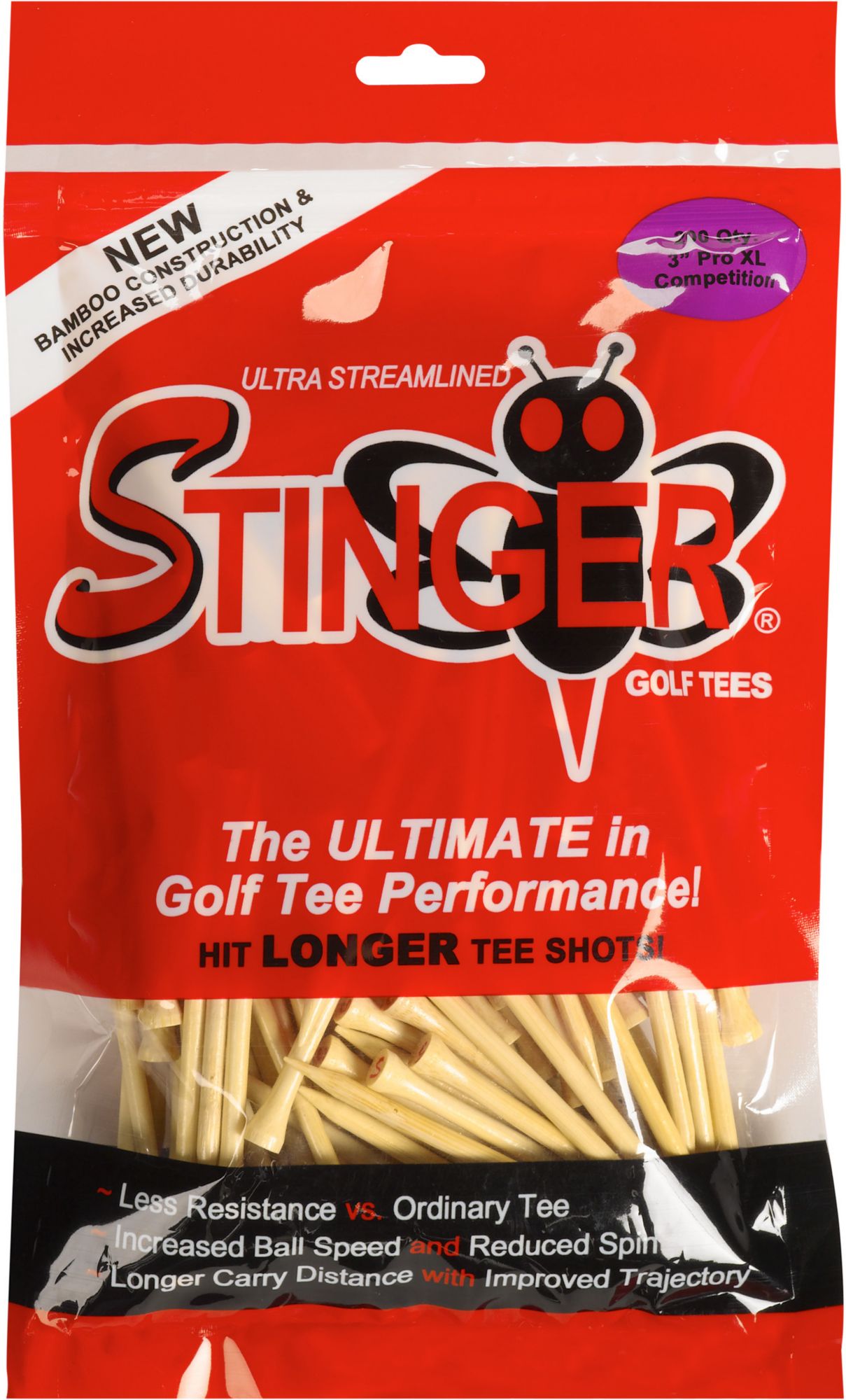 Stinger 3" Competition Golf Tees - 175 pack
