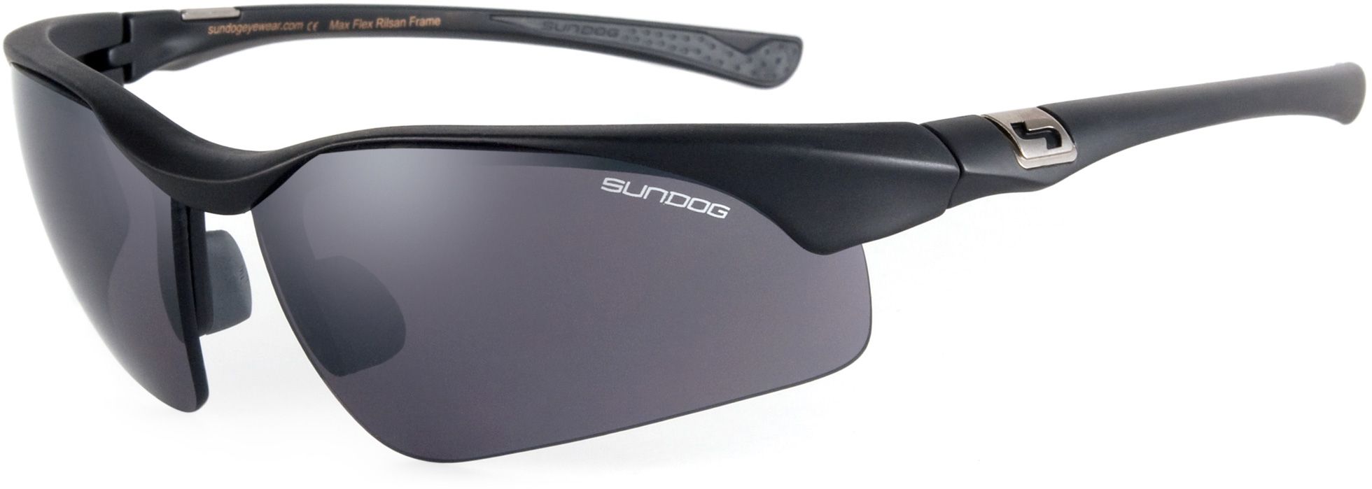 Sundog Flight Sunglasses - Black Frame/Smoke Lens